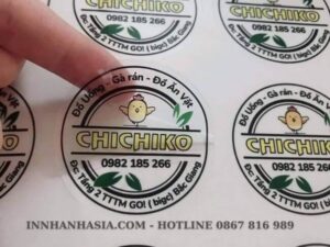 Mẫu decal dán đồ ăn, trà sữa