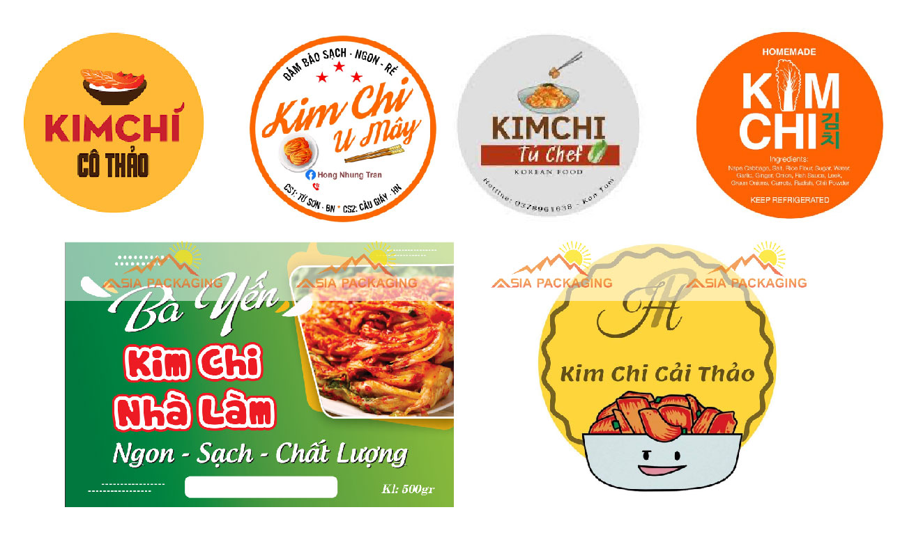 Liên hệ ngay với In Nhanh Asia để sở hữu mẫu tem nhãn kim chi đẹp, độc đáo