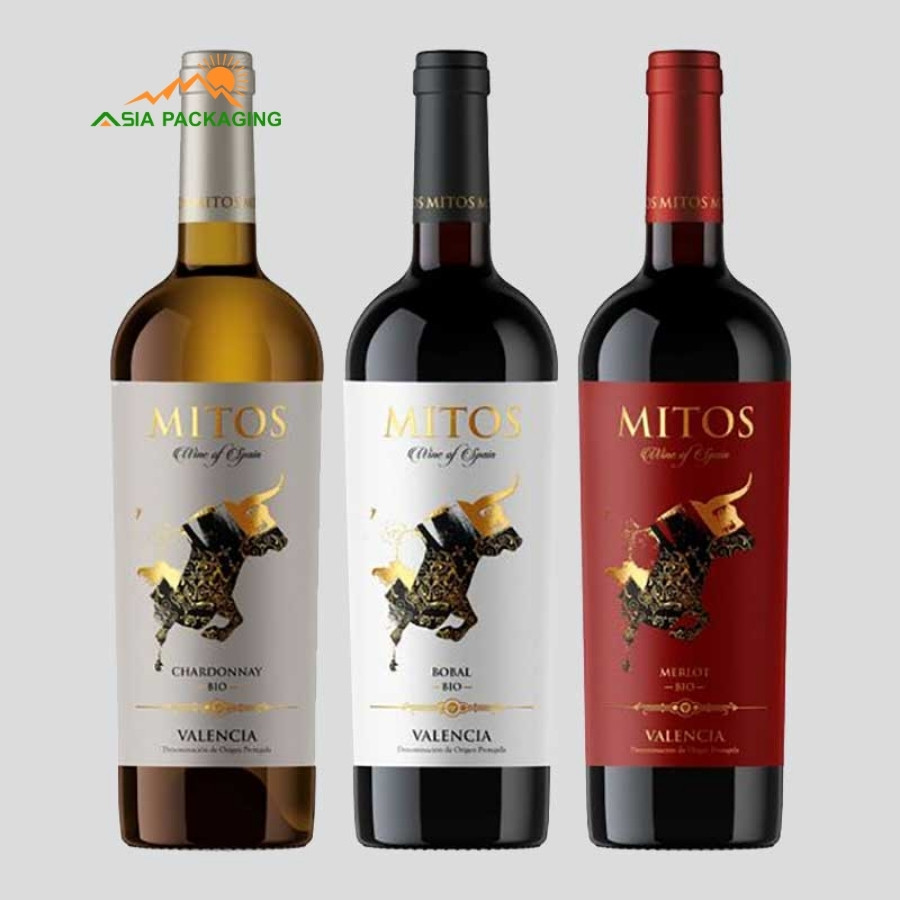 Mẫu tem nhãn rượu vang