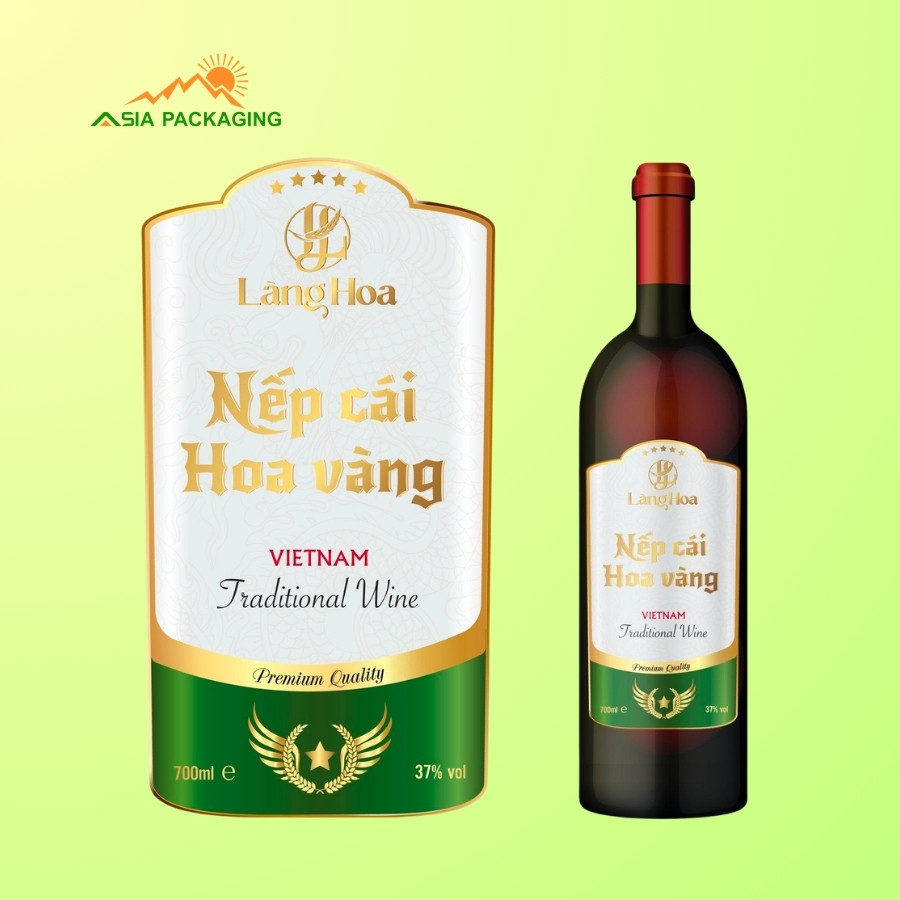Mẫu tem nhãn rượu thiết kế theo yêu cầu