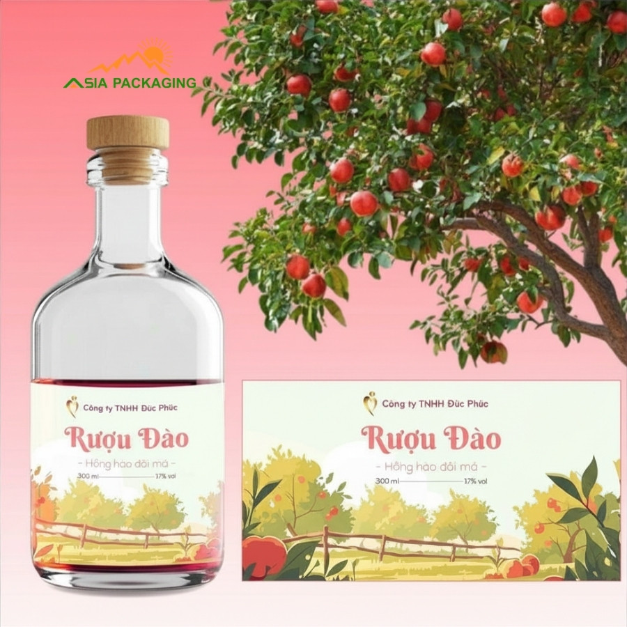 Mẫu tem nhãn rượu thiết kế theo yêu cầu
