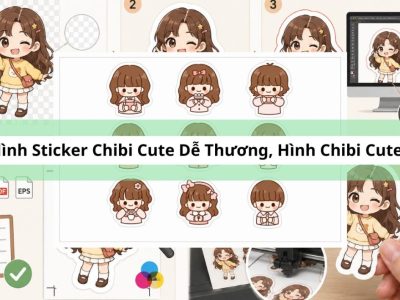 Bìa sticker chibi